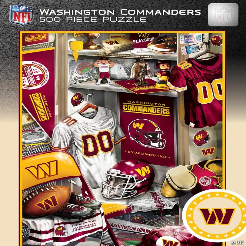 Washington Commanders - Locker Room 500 Piece Jigsaw Puzzle | Oriental ...