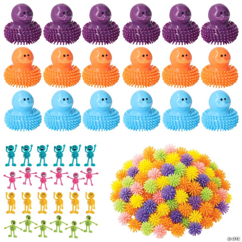 Bulk Porcupine Colorful Ball &amp; Character Toy Assortment &amp;#8211; 114 pc Image