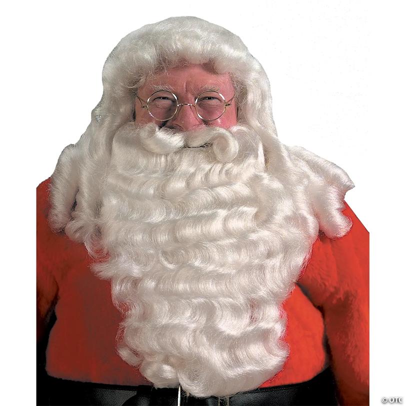 Majestic Santa Wig &amp; Beard with Wired Mustache Image
