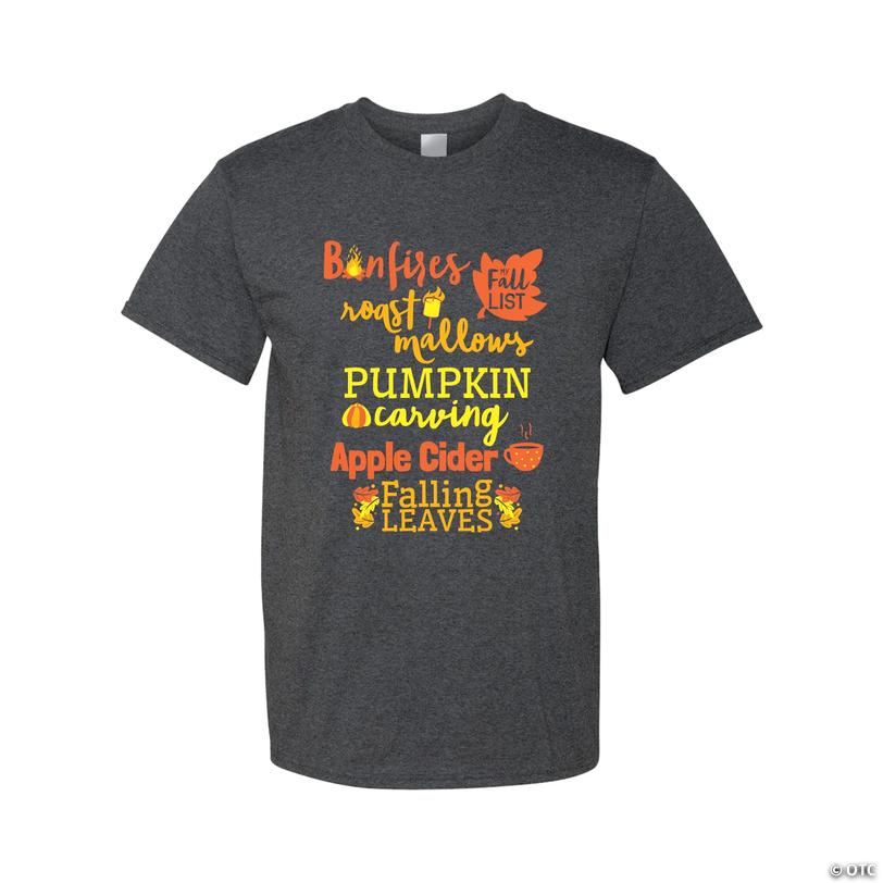 Fall Bucket List Adult&amp;#8217;s T-Shirt - 3XL Image