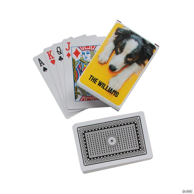 Playing Cards with Custom Photo Box - 12 Pc. Image