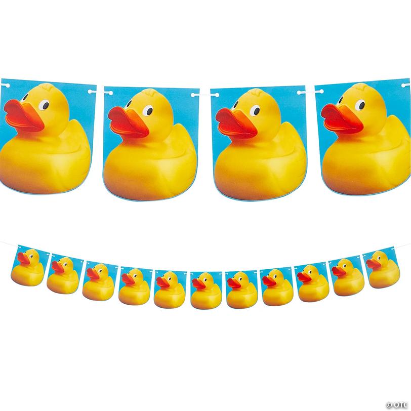 7 ft. Rubber Ducks Ready-to-Hang Garland Decoration Image