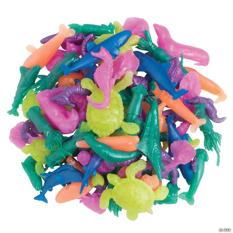 Bulk Mini Pearlized Squishy Sea Creatures - 48 pc Image