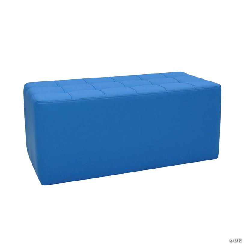 Tufted Rectangle Ottoman 16" Height - French Blue Image
