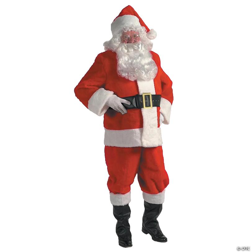 Adults Plush Rental Quality Santa Suit - XXXL Image