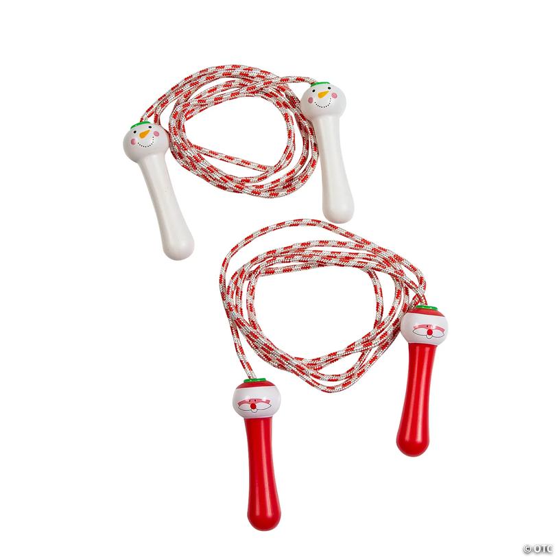 Christmas Character Candy Cane Jump Ropes - 12 pc Image