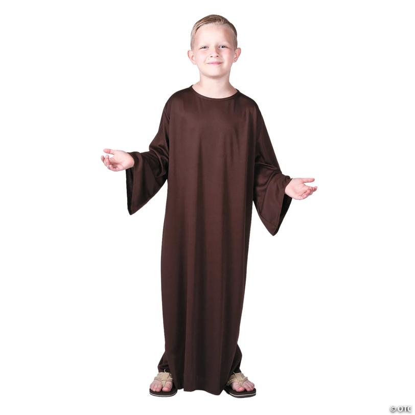 Kids Brown Nativity Gown - Small/Medium 4-8 Image