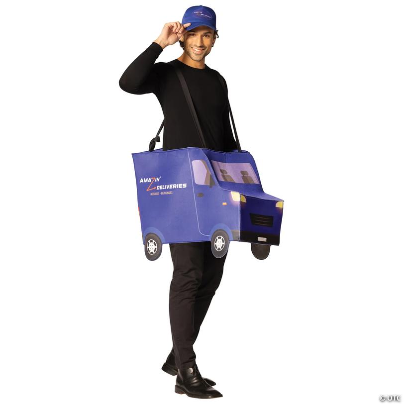 Adults Amazin&amp;#8217; Deliveries Truck Costume Image