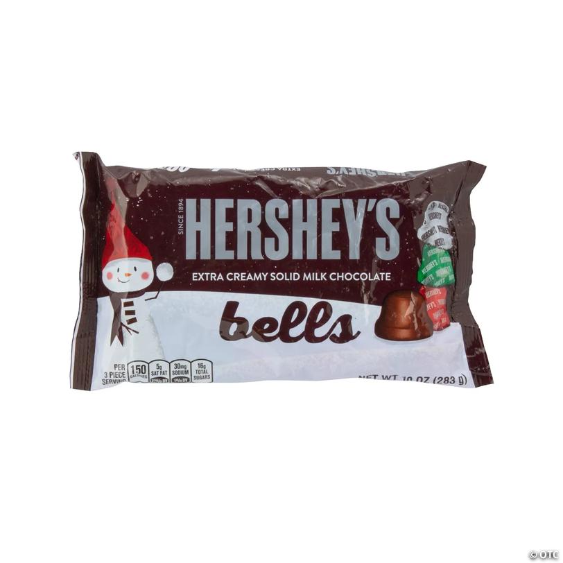 Hershey&amp;#8217;s Solid Milk Chocolate Bells - 30 pc Image
