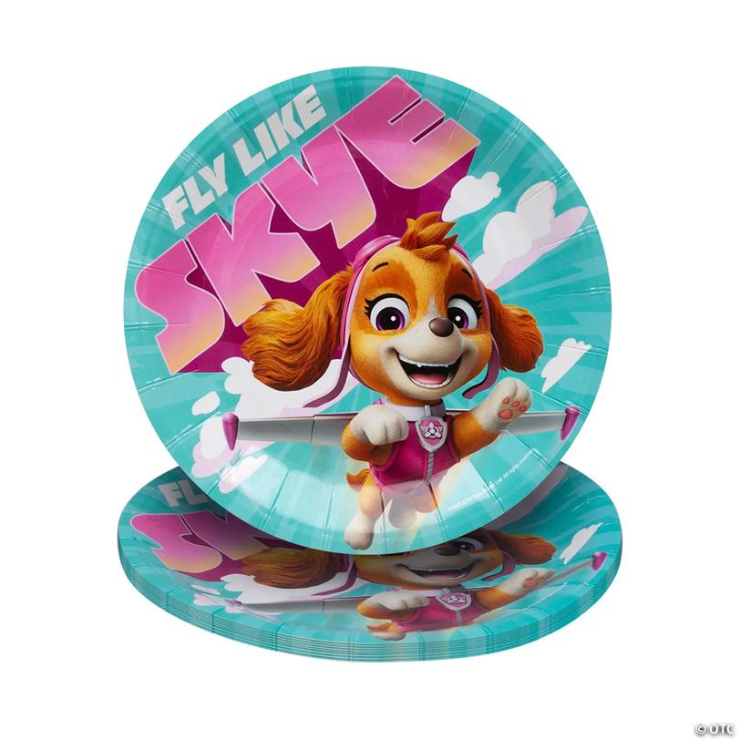 7 1/4" PAW Patrol&amp;#8482; Fly Like Skye Disposable Paper Dessert Plates &amp;#8211; 8 Ct. Image