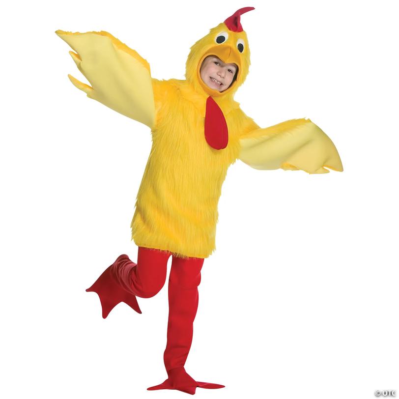 Kids Fuzzy Chicken Costume Image