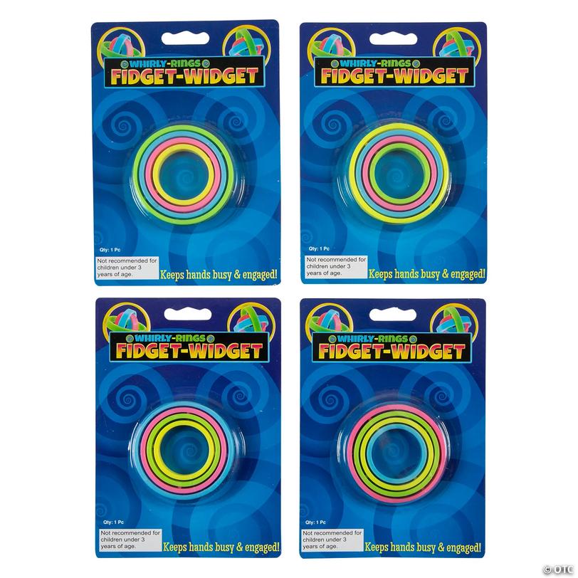 Whirly Rings Fidget Widget Toys - 12 Pc. | Oriental Trading