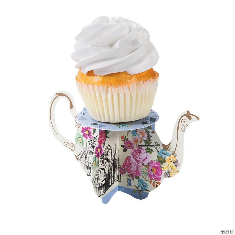 Truly Alice Teapot Cupcake Stands - 6 Pc. Image