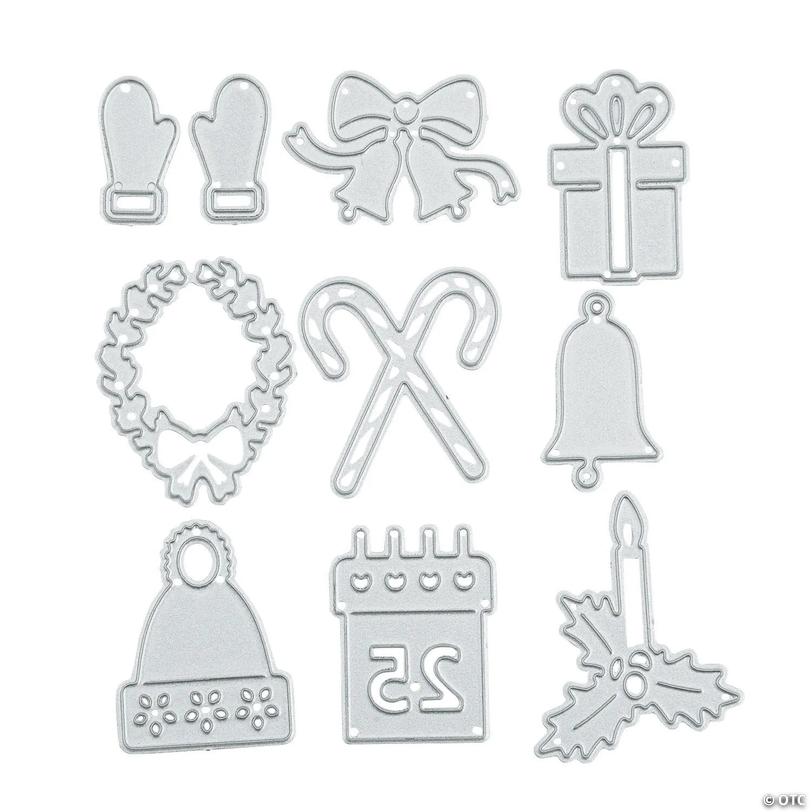 Christmas Icon Cutting Dies - 10 pc Image