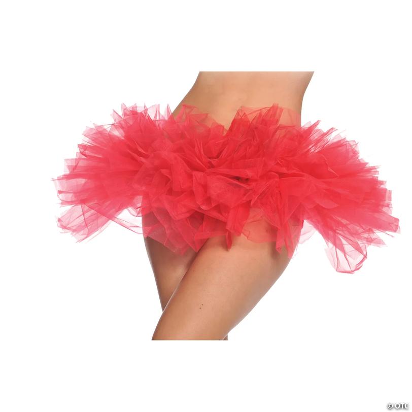 Women's Red Tulle Tutu - One Size Image