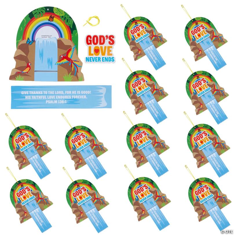 5 1/2" x 7 1/4" Rainforest VBS God&amp;#8217;s Love Never Ends Craft Kit - Makes 12 Image
