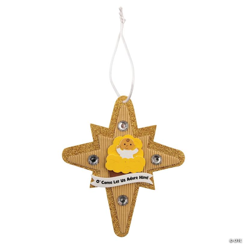 Nativity Star Christmas Ornament Craft Kit - Makes 12 Image