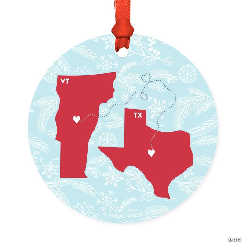 Wood MDF Ornament Long Texas and Vermont | Oriental Trading