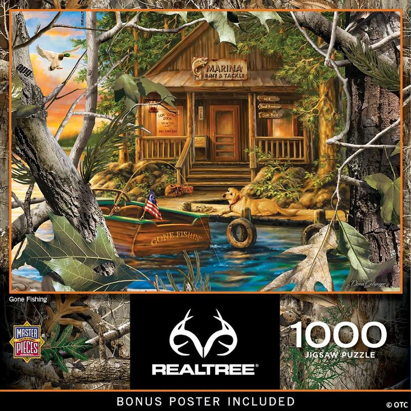 MasterPieces Realtree - Gone Fishing 1000 Piece Jigsaw Puzzle ...