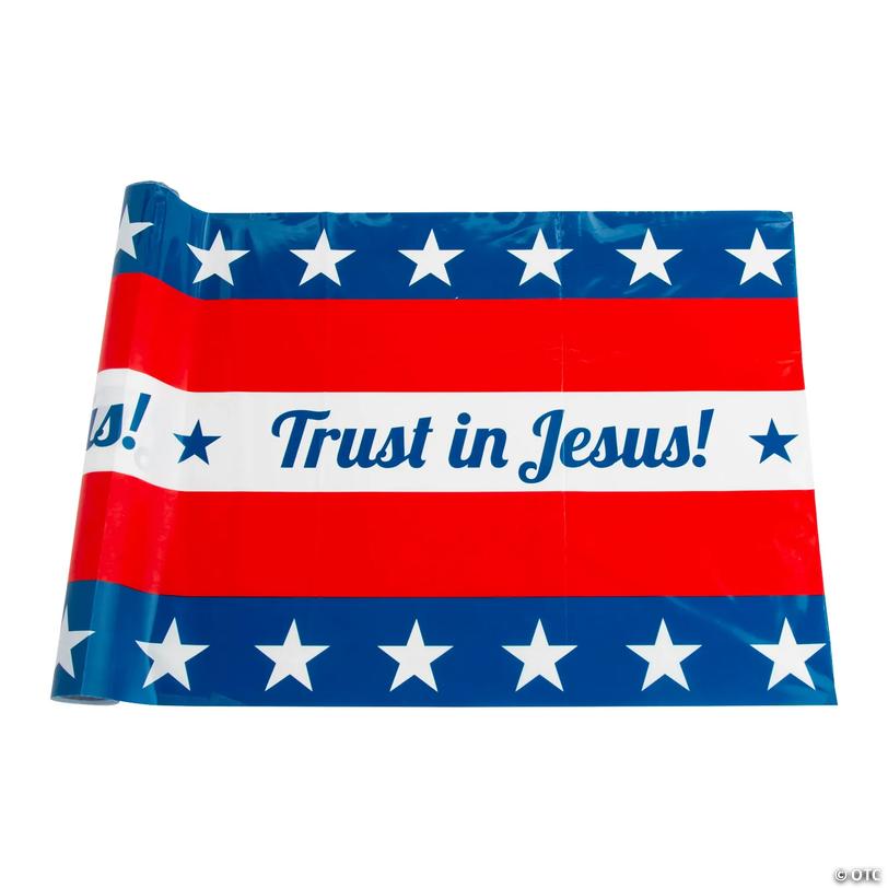 Trust in Jesus Patriotic Bunting Image