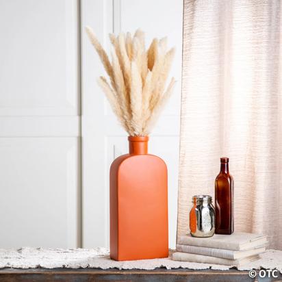 Large Burnt Orange Ceramic Vases