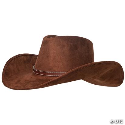 Adults Brown Cowboy Hat with Hatband | Oriental Trading display picture 2