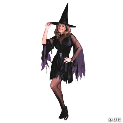 Women's Sexy Witch with Sash Costume - Large