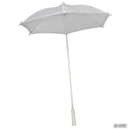 White Ruffled Parasol for Costumes | Oriental Trading Company