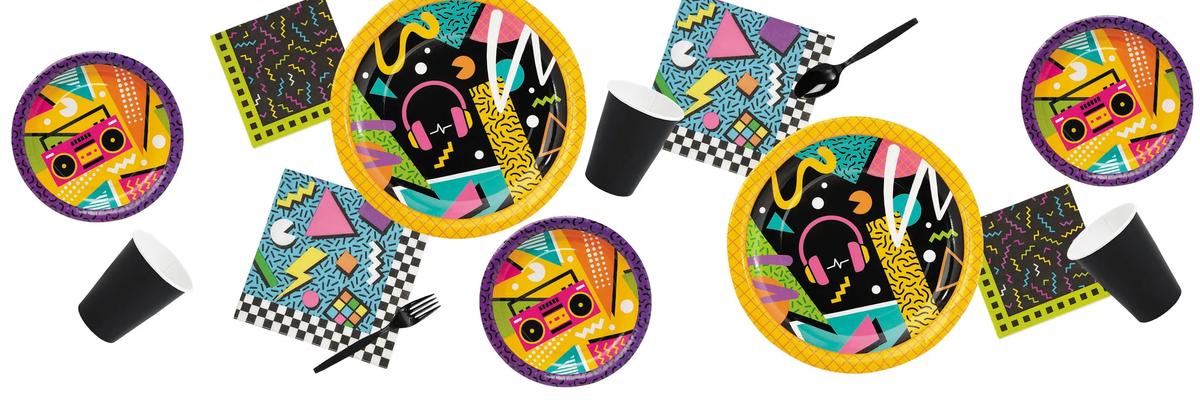 Retro Throwback Party Supplies