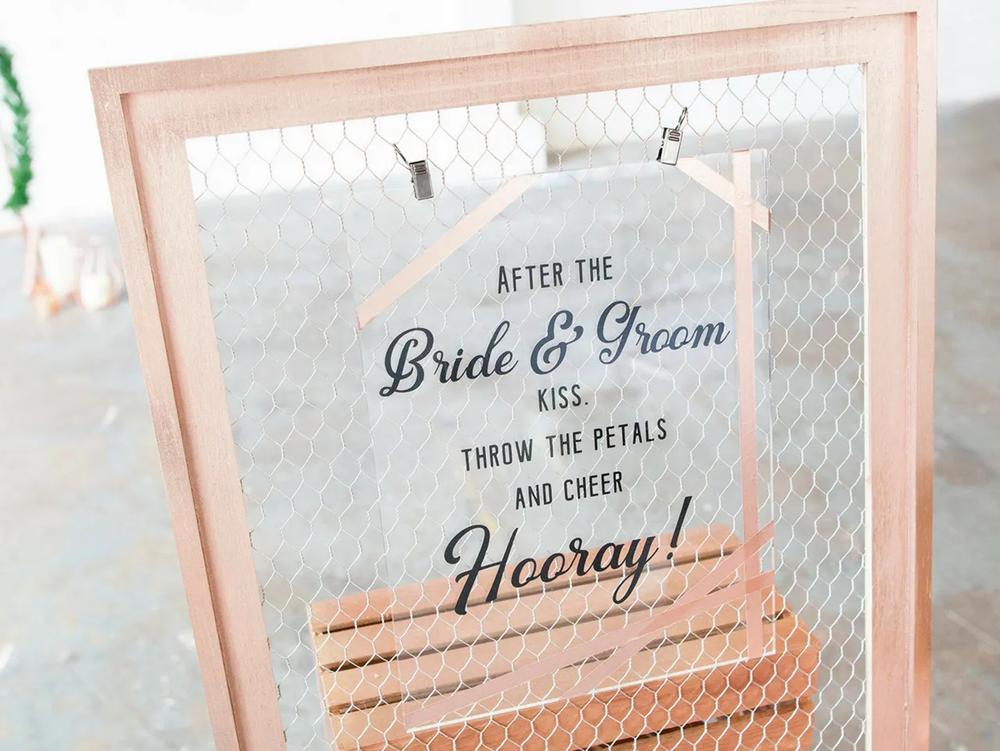 Industrial Style Petal Toss Confetti Station step 3 part 4