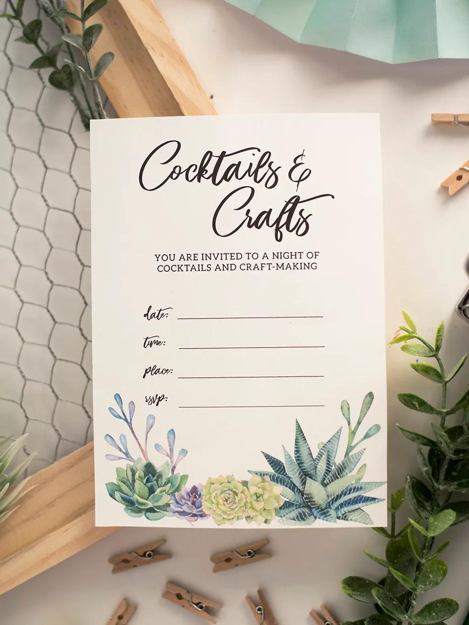 4 Crafty Party Invitation Ideas step 4