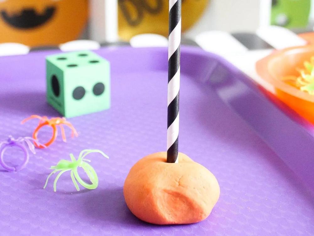 Play Dough Spider Race Activity step 5