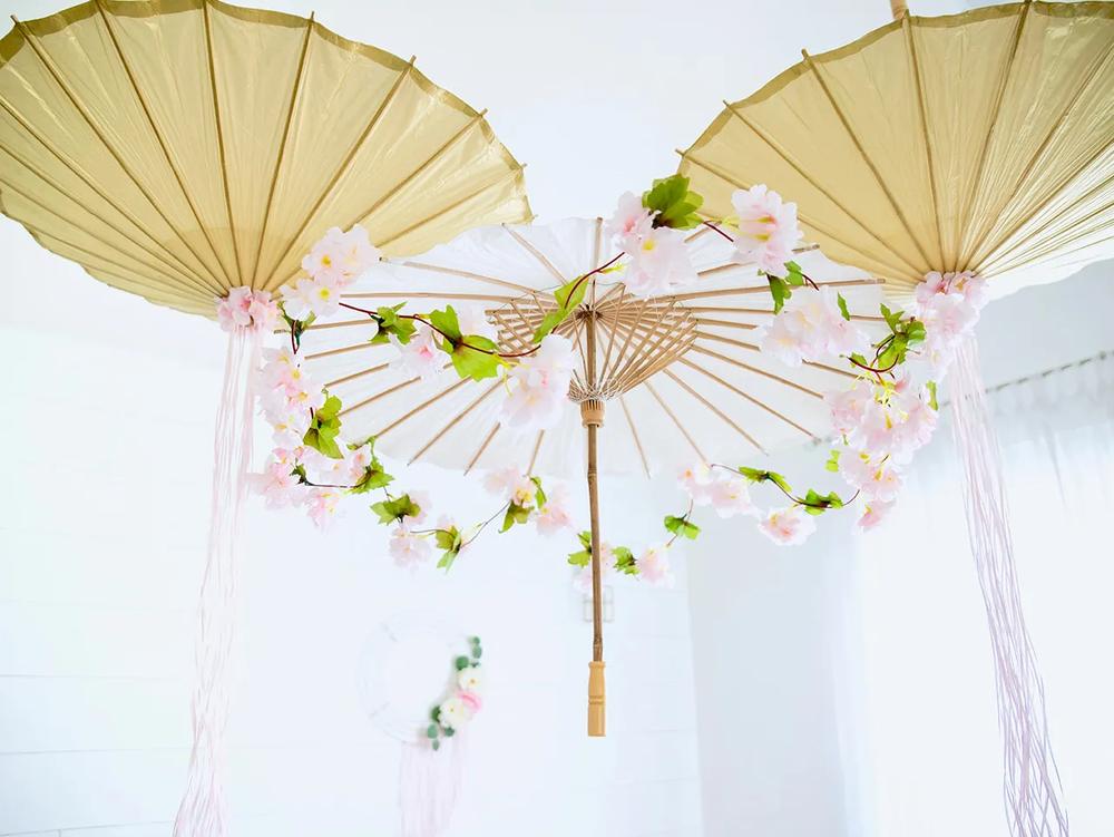 Floral Umbrella Chandelier step 5
