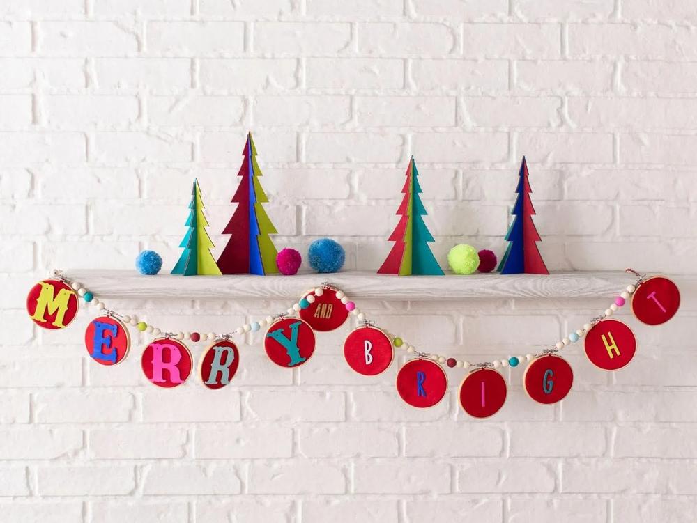 Boho DIY Wooden Bead Christmas Garland step 6
