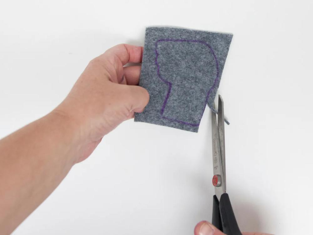 DIY Koala Mask and Headband step 1 part 4
