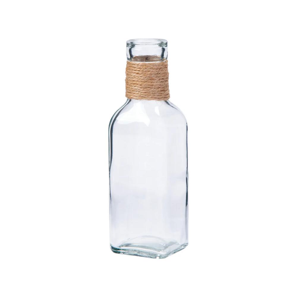 6 Pc 6 Rustic Glass Bud Vases