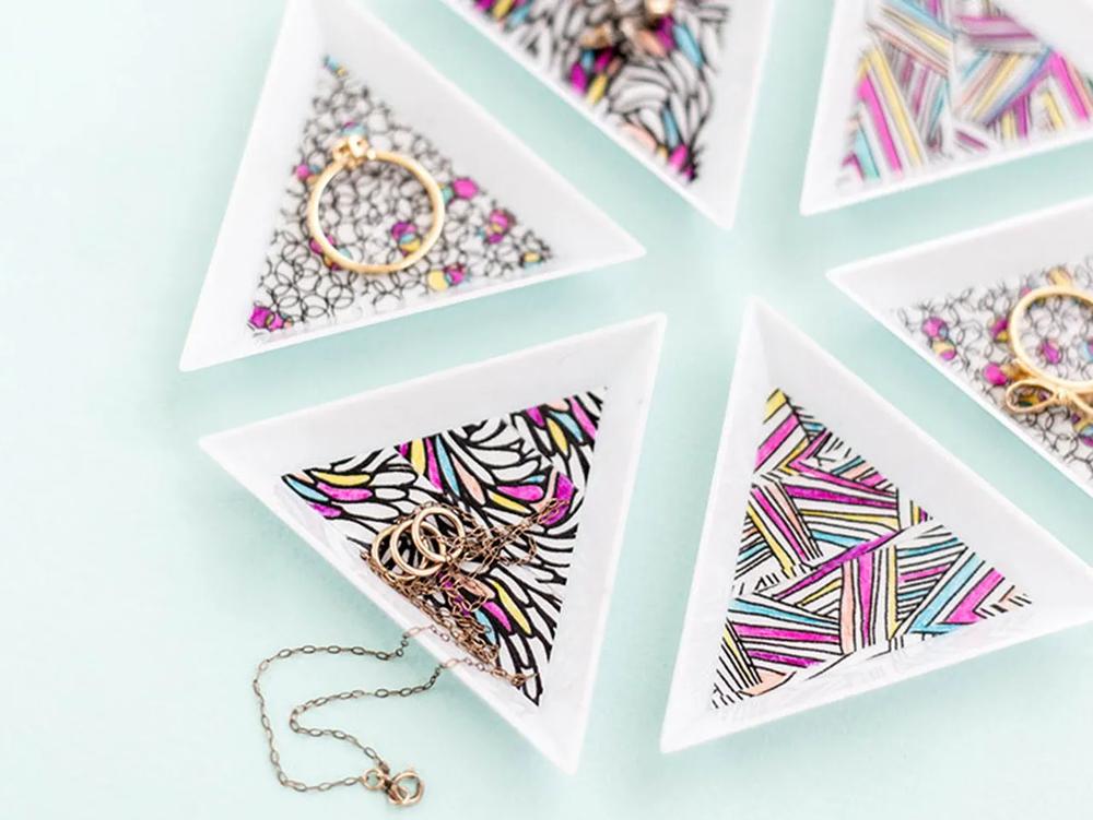 Color-Your-Own Washi Tape Jewelry Trays step 4 part 2