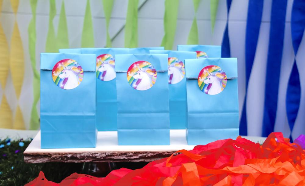 unicorn party favor gift bags