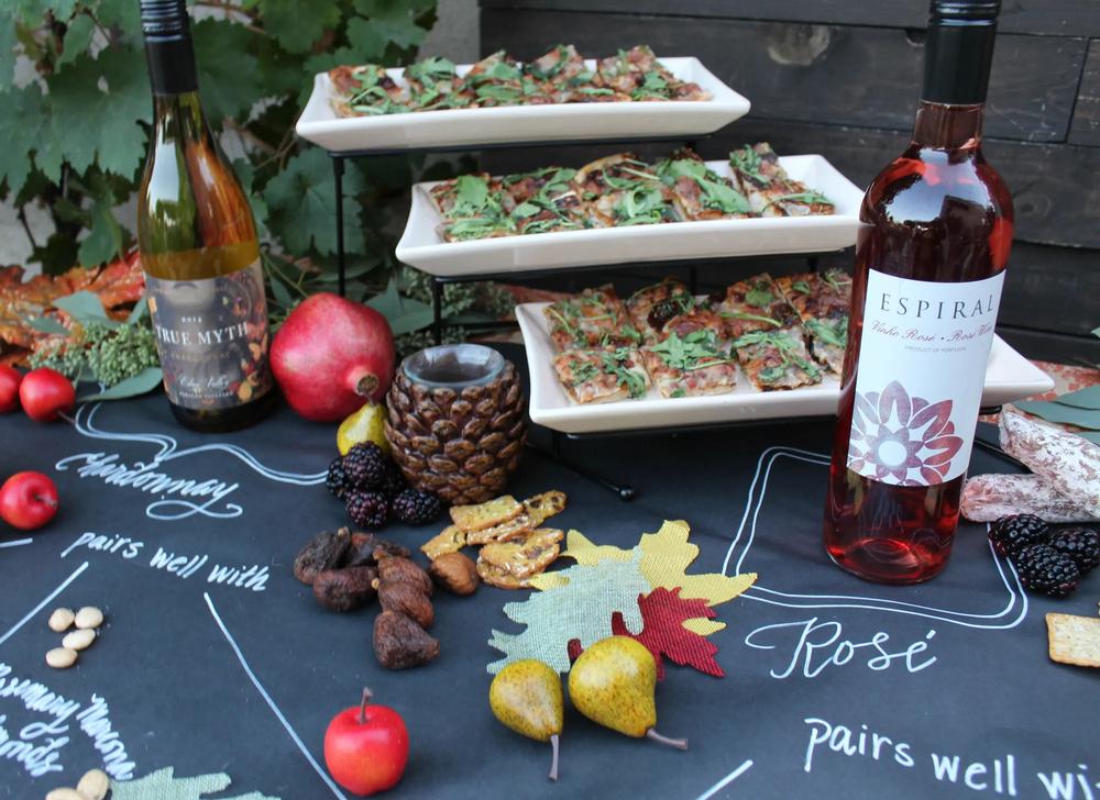 wine and cheese thanksgiving friendsgiving engagement party ideas