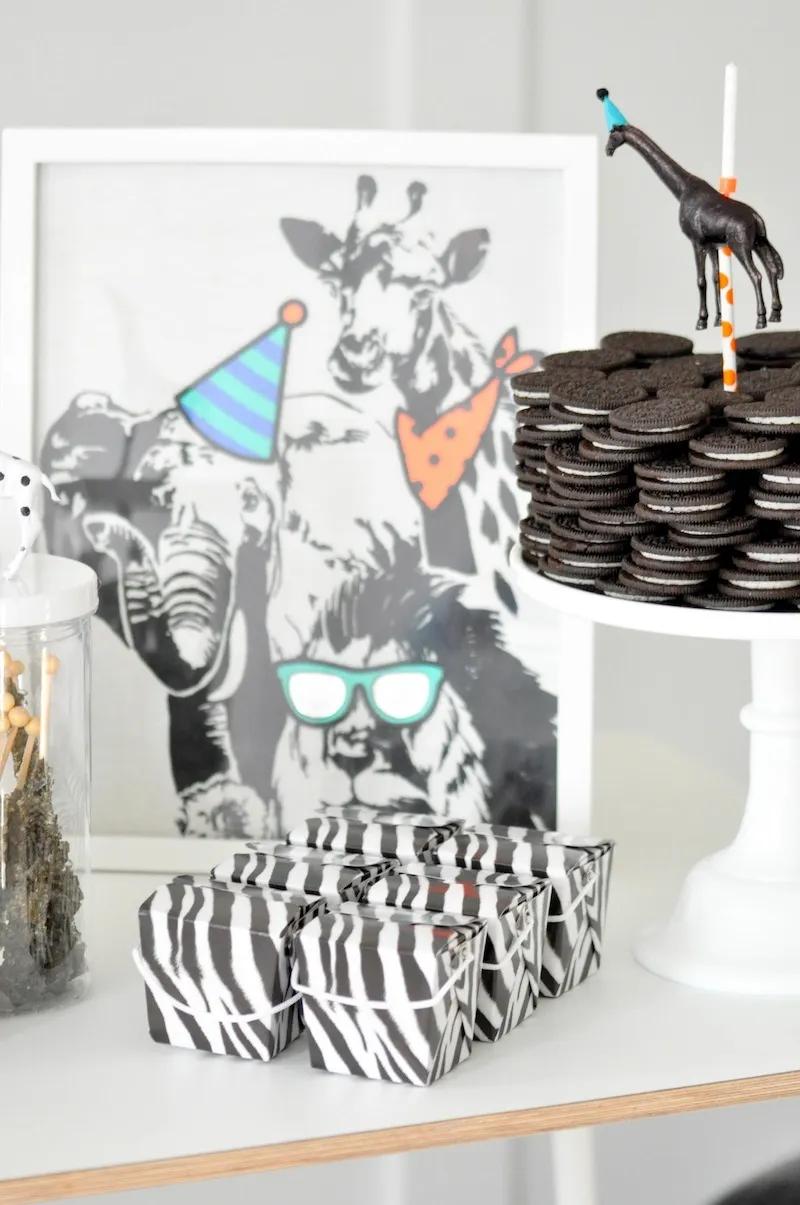 Wild ONE modern jungle 1st birthday party by Kara's Party Ideas for Oriental Trading Blog