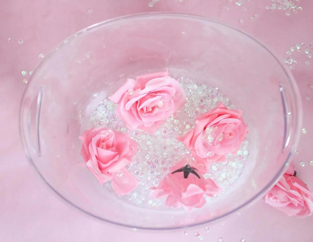 How to Make a Rosé Floral Ice Bucket step 2 part 2