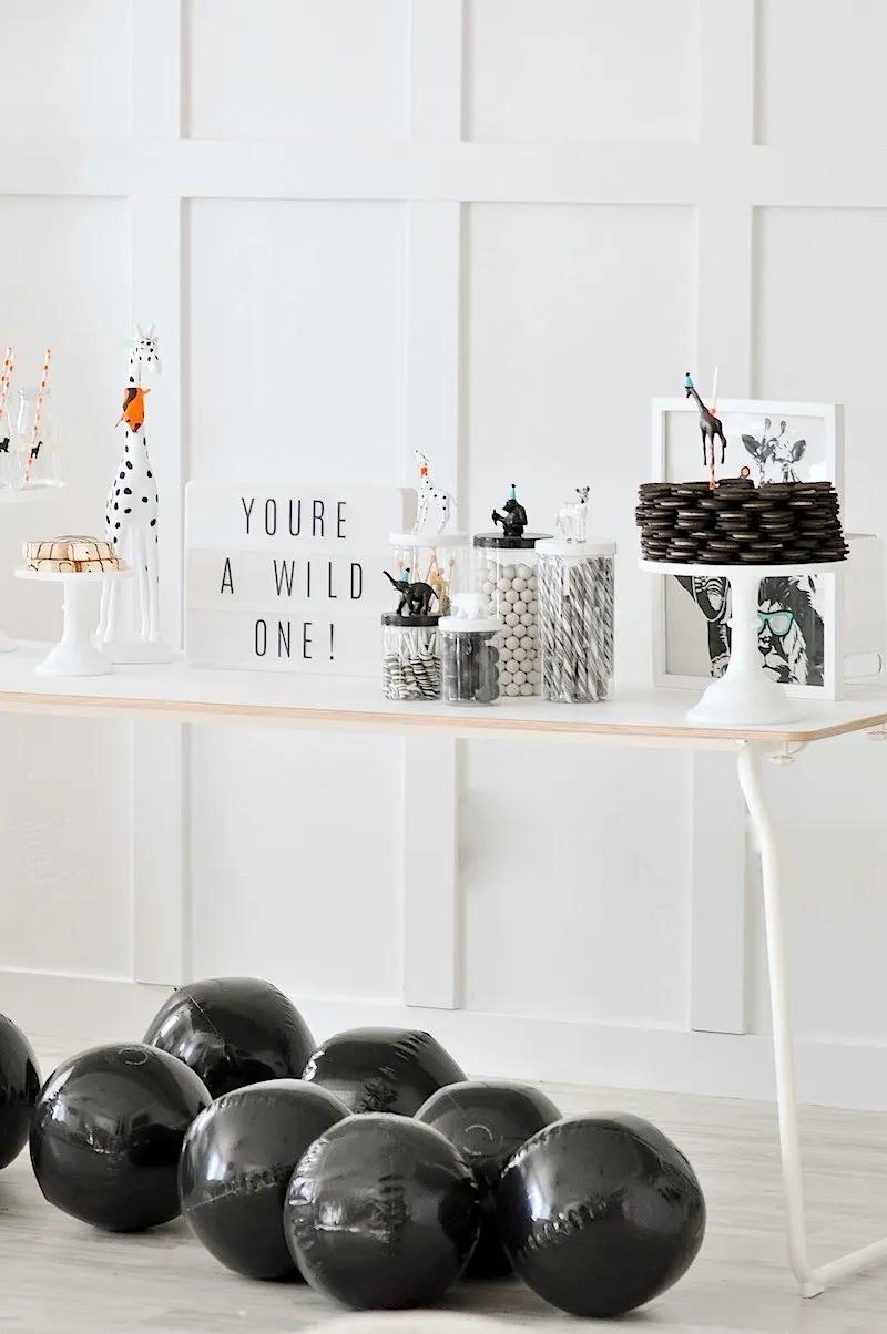 Wild ONE modern jungle 1st birthday party by Kara's Party Ideas for Oriental Trading Blog