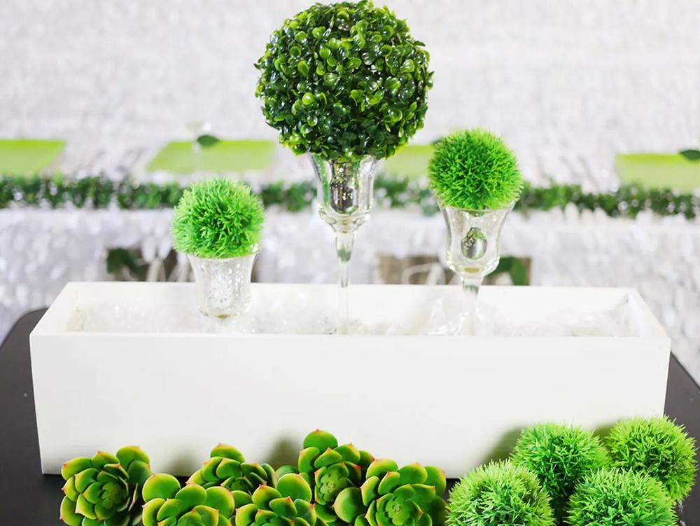 DIY Pantone Color of the Year - Greenery Wedding Centerpiece step 5 part 1