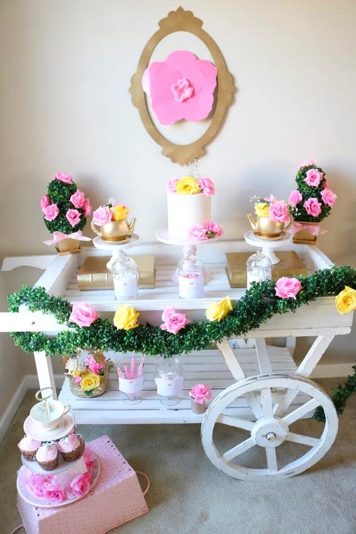 DIY Beauty and the Beast Candy Cart