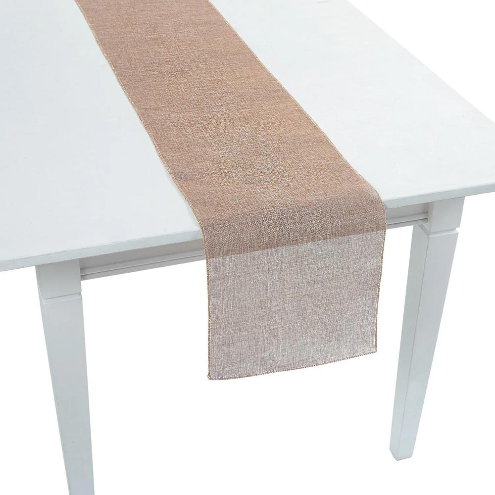Gold Shimmer Burlap Table Runner