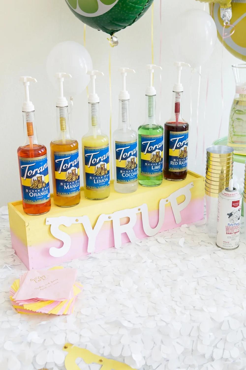 Awesome DIY spiked Italian Soda Bar