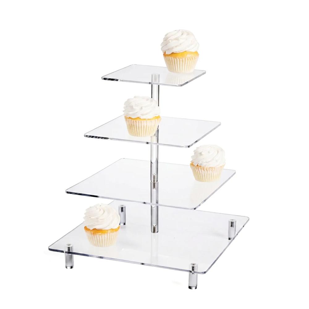 Clear Tiered Cupcake Stand