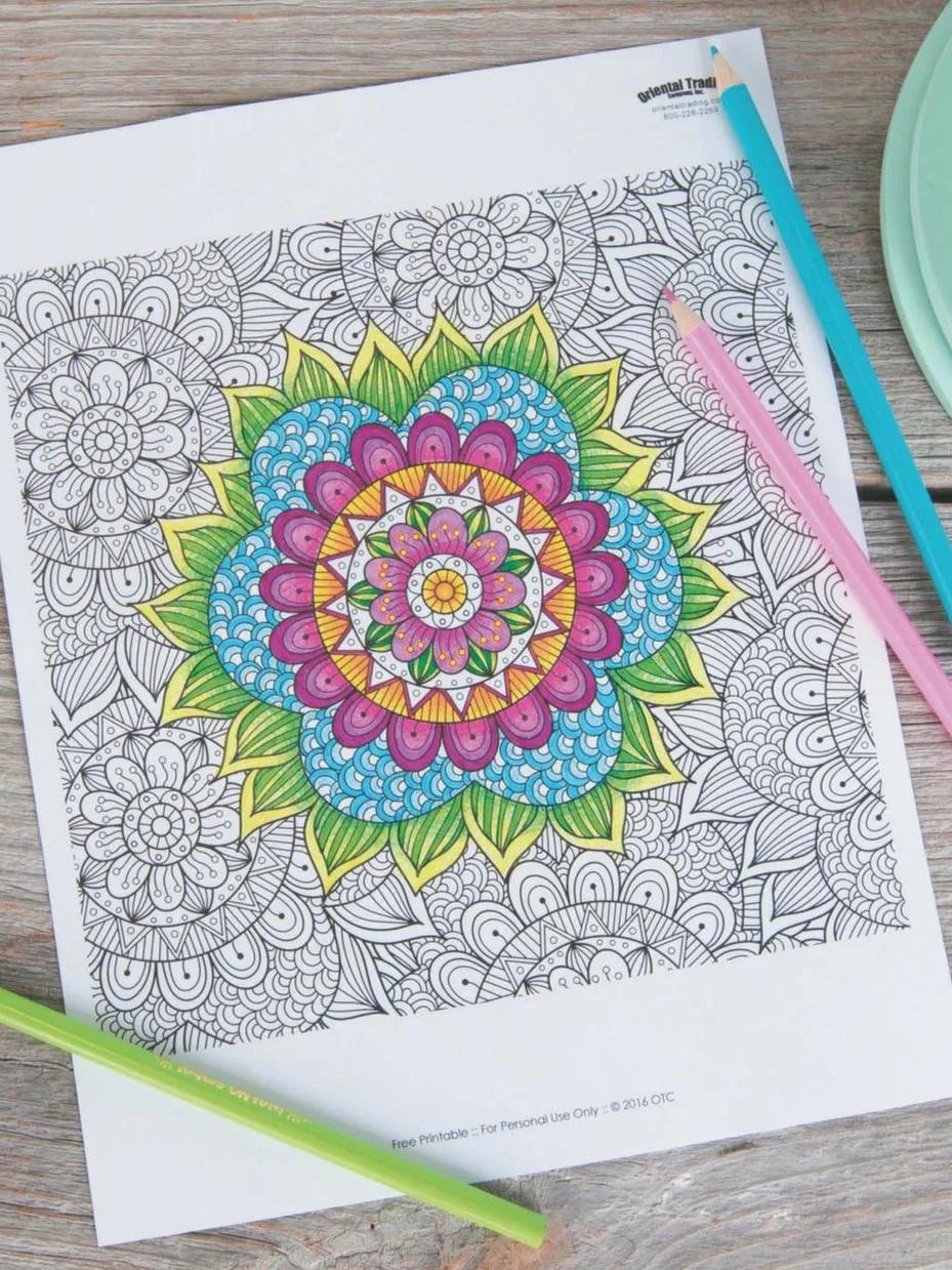 Free Adult Coloring Pages step 3