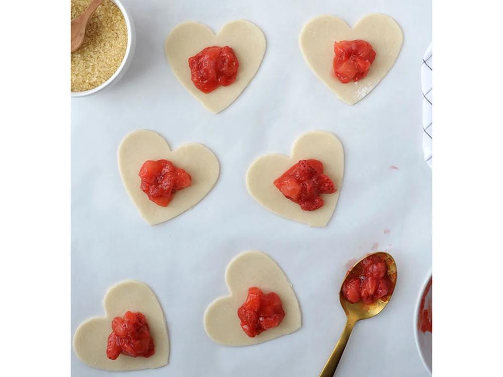 Strawberry Heart Hand Pie Recipe step 6