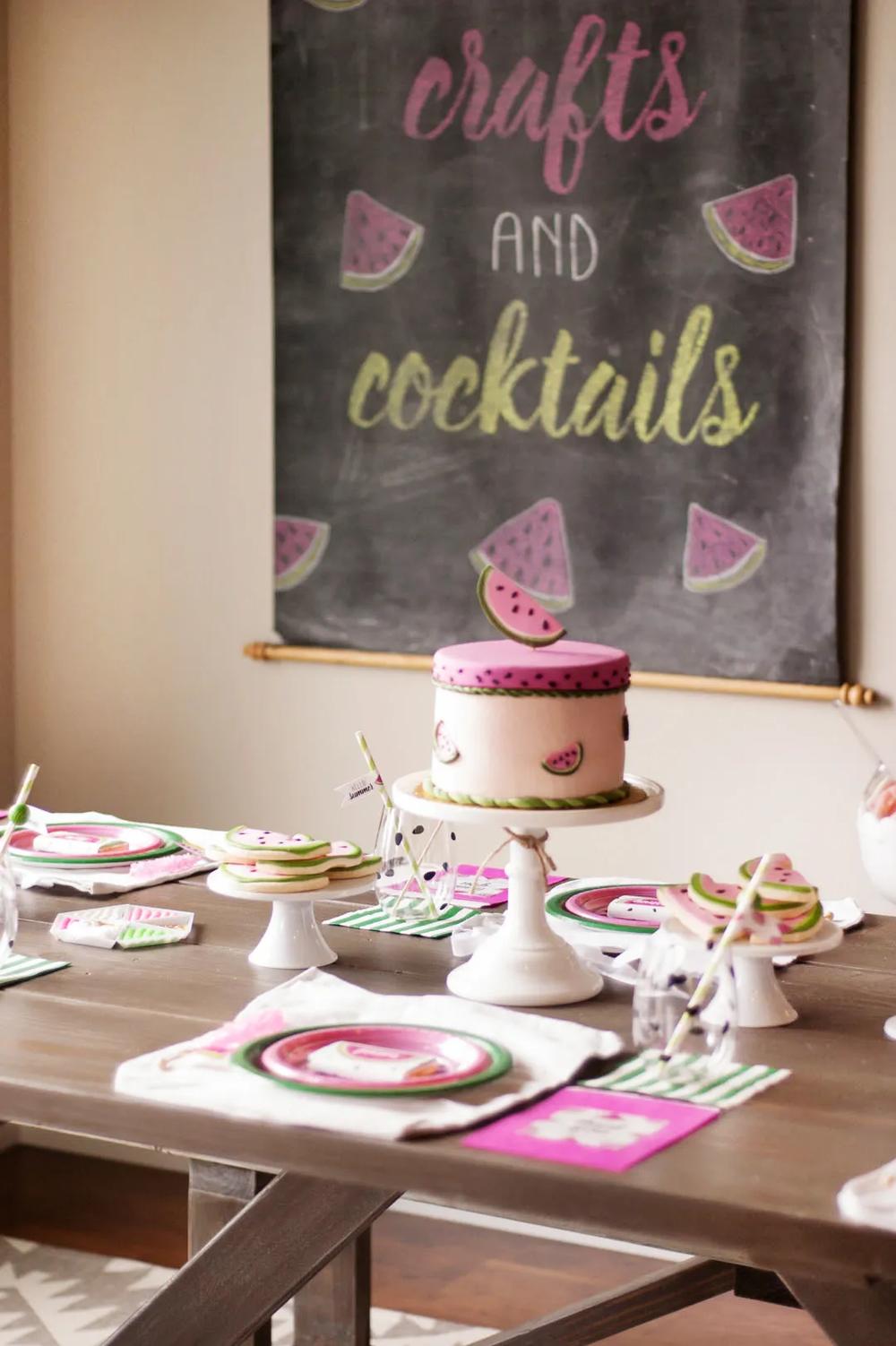 Oriental Trading has all the supplies to create your own amazing Watermelon Party. Make sure you check out our DIY Watermelon Tote Bags + Tote Bag Tassels and Mini Piñata tutorials. Try your hand at being a summer mixologist with our Watermelon Margarita recipe + Gumball Stir Stick. These are the perfect addition to any Watermelon Party created by Modern Moments Designs.